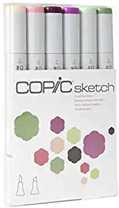 Copic Sketch Marker 6 Color Set Floral 1