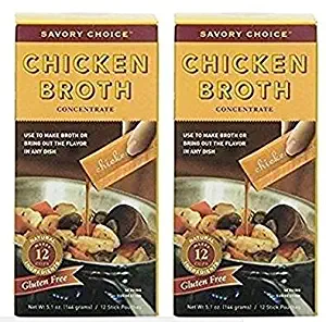 Savory Choice Chicken Broth Concentrate, 5.1 Ounce (Pack of 2)