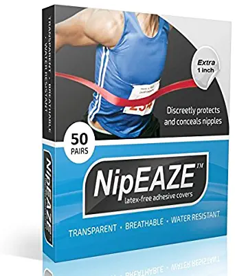 NipEaze - 4pack Value - The Original Transparent Nip Protector - Nipple Chafing Prevention