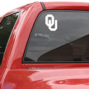 WinCraft Oklahoma Sooners 8x8 White Team Logo Decal, 8"x8"