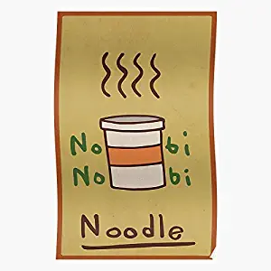 ISSICARHO Hidden Ramen Anime Ninja Noodles Cosplay Leaf Noodle Naruto, Gift for Home Decor Wall Art Print Poster