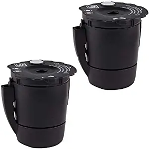 Cofe Reusable Coffee Filter compatible with Keurig My K-Cup 1.0&2.0 all Keurig home Coffee makers (black, 2pcs/pack)