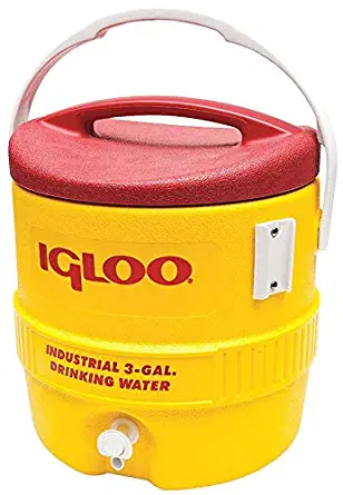 Igloo Beverage Cooler, 3 gal, Yellow