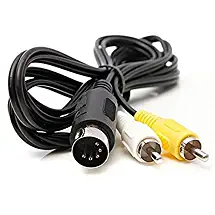 WiCareYo AV Audio Video Composite TV Cable for Genesis 1 Mega Drive Master System