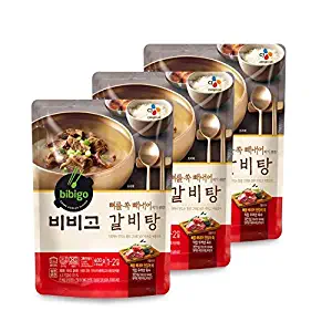 [ 3 Packs ] CJ Bibigo Korean Short-rib soup 갈비탕 400g