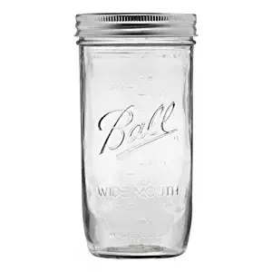 Ball 65500 Wide Mouth 24 Oz. Glass Mason Jars-9 / CS