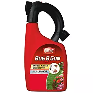 Ortho Bug B Gon Insect Killer for Lawns and Gardens Hose-End Sprayer 32 Fl. Oz.(Kills 230+ Insects Including Mosquitoes, Fleas, Ticks, & Ants. Use in Lawns, Trees, Shrubs, Vegetables, and Fruit Trees)