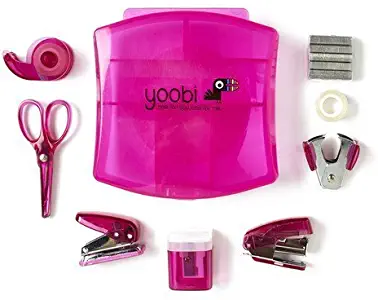 Desk Mini Supply Kit-Pink by Yoobi