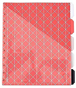 Martha Stewart Discbound Notebook Dividers with Pockets, Side-Tab Format, Persimmon (44913)