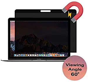 Easy On/Off Magnetic Privacy Screen Filter for 15 inch MacBook Pro Touch Bar/Non-Touch Bar (Mid 2016,2017,2018,2019)-Anti Glare Screen Protector