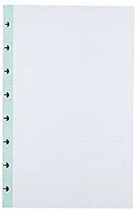 Office by Martha Stewart Discbound Junior Notebook Filler Paper, 50 Sheets, Blue (44467)