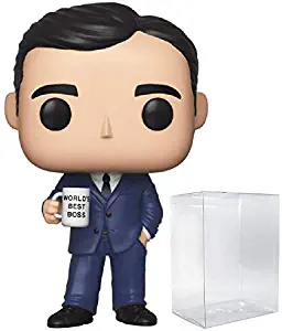 Funko TV: The Office - Michael Scott Pop! Vinyl Figure (Includes Compatible Pop Box Protector Case)