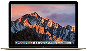 Apple MNYK2LL/A 12in MacBook Laptop - Gold (Retina Display, 1.2GHz Intel Core m3 Dual Core Processor, 8GB RAM, 256GB , Intel HD Graphics, Mac OS (2017 Newest Version) (Renewed)