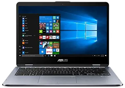 ASUS VivoBook Flip 14" TP410UA-DH54T 2-in-1 1080p Touchscreen Laptop, Intel Core i5-8250U, 8GB DDR4 RAM, 256GB SSD, Windows 10 Home, Included Stylus