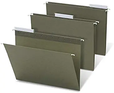 Office Depot Brand Hanging Folders, 1/3 Cut, Letter Size, 100% Recycled, Green, Pack of 25